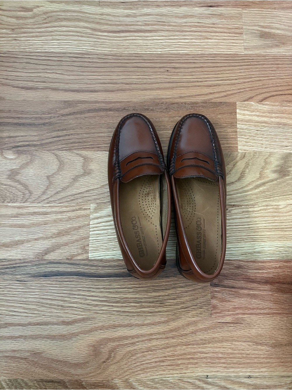 G.H. Bass & Co. Men’s Cognac Leather Penny Loafers